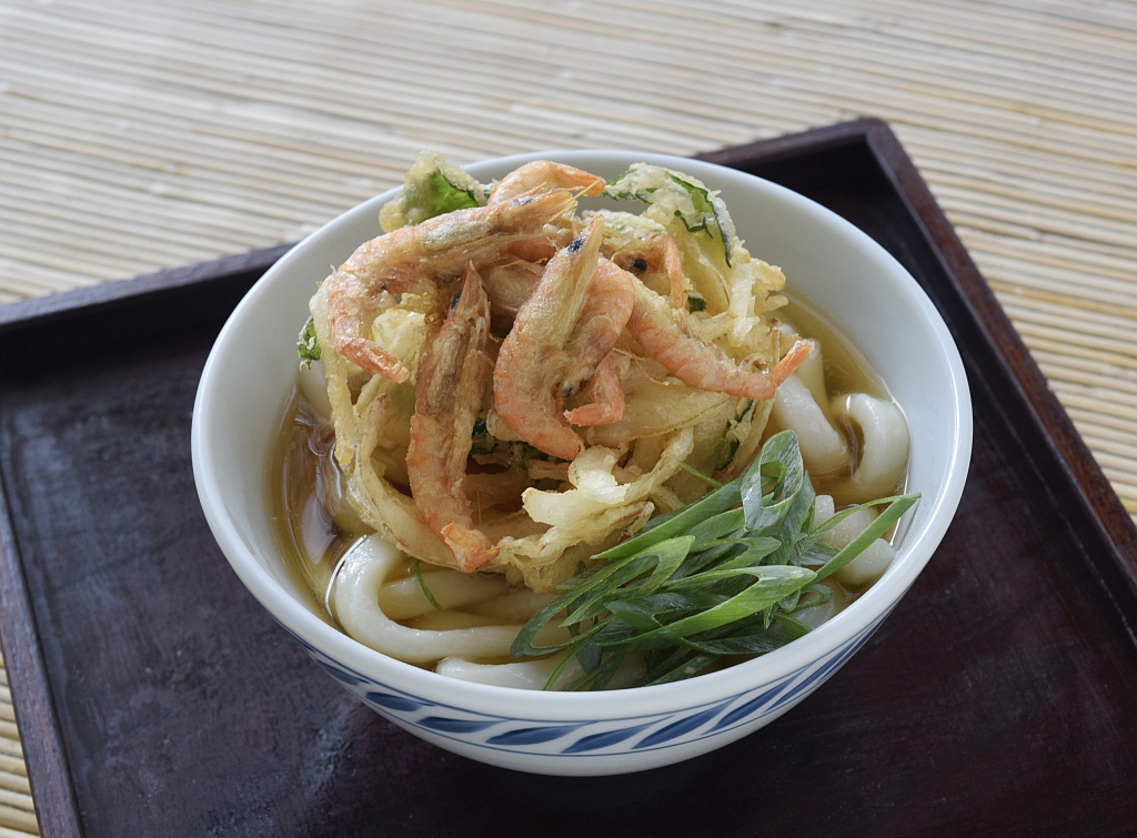 ＜9月＞うたせ海老かき揚げうどん